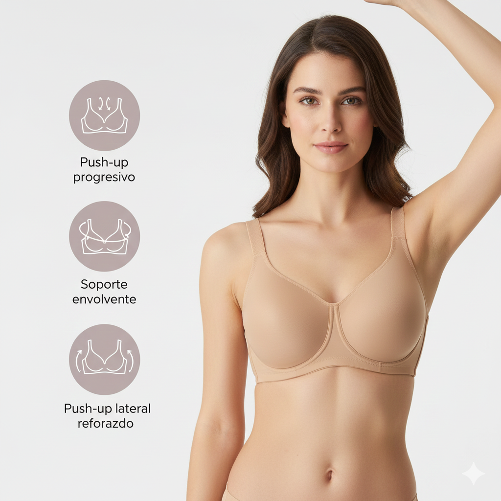 ComfortLift – Sujetador Moldeador de Gel sin Aros con Soporte Total